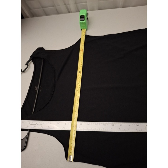 🍂3/$15 J Jill Medium Black‎ Lightweight Pima Cotton Modal A-Line Tank Top - Picture 3 of 8